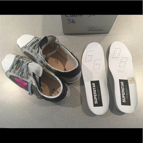 Golden Goose Superstar Camo/Fuschia Star sz 36 NIB - Picture 6 of 7